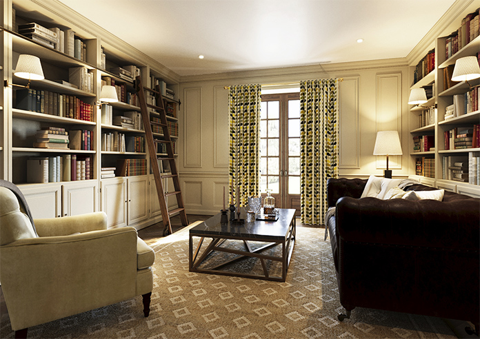 Orla Kiely Multi Stem, Yellow - Made to Measure Curtains - Image 7